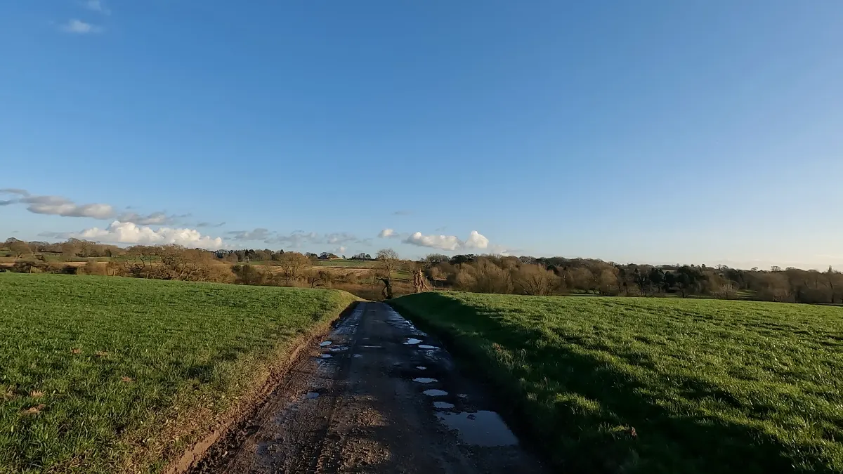 On the Audlem Circular on the Weaver Way and South Cheshire Way route