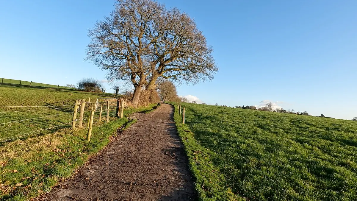 On the Audlem Circular on the Weaver Way and South Cheshire Way route