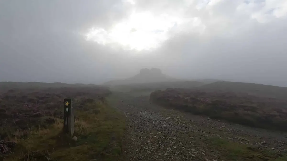 On the Moel Famau Trail Run route